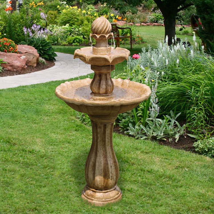 fontaine de jardin solaire